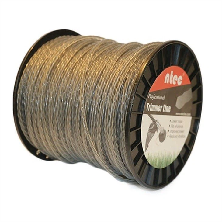 NTEC Hilo Nylon 0.155pulg 4.00mm X 634mts 20lb Twist Dual Color Trimmer Line